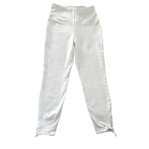 Lysse Woman's Sz s Dela Tie Crop Legging in White - Picture 2 of 10